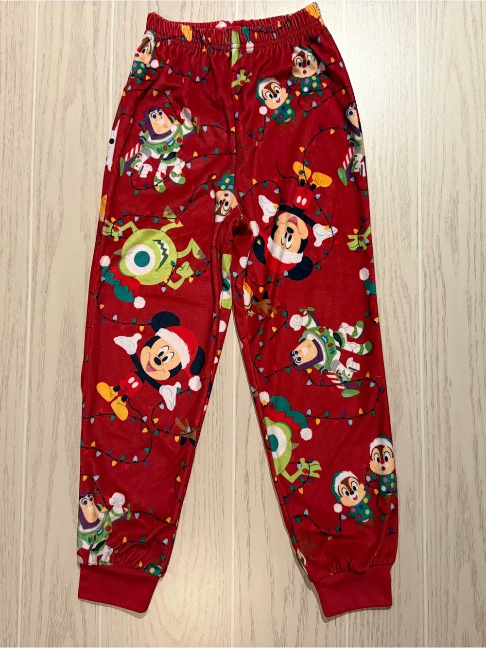 Disney 100 Boys S 6/7 Christmas Pajama Set NWOT